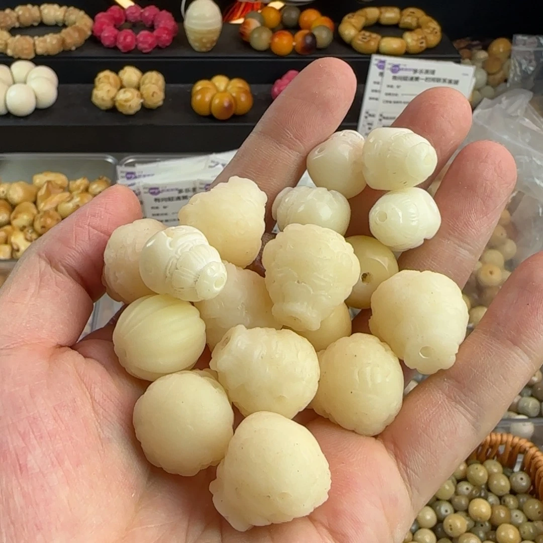 菩提根/象牙果手串微瑕疵三通10颗