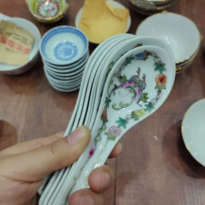 陶瓷景德镇汤勺七把