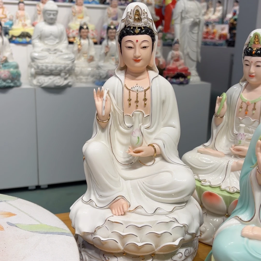 摆件瓷摆件观音13