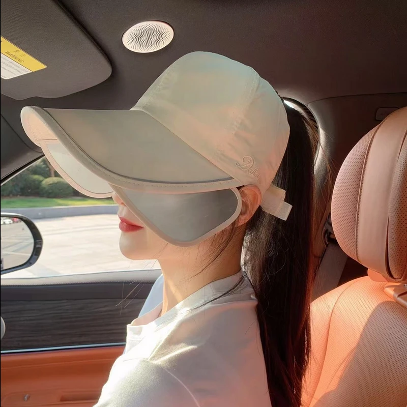 帽子大帽檐时尚户外百搭夏季透气防紫外线遮脸运动夏天韩版骑车