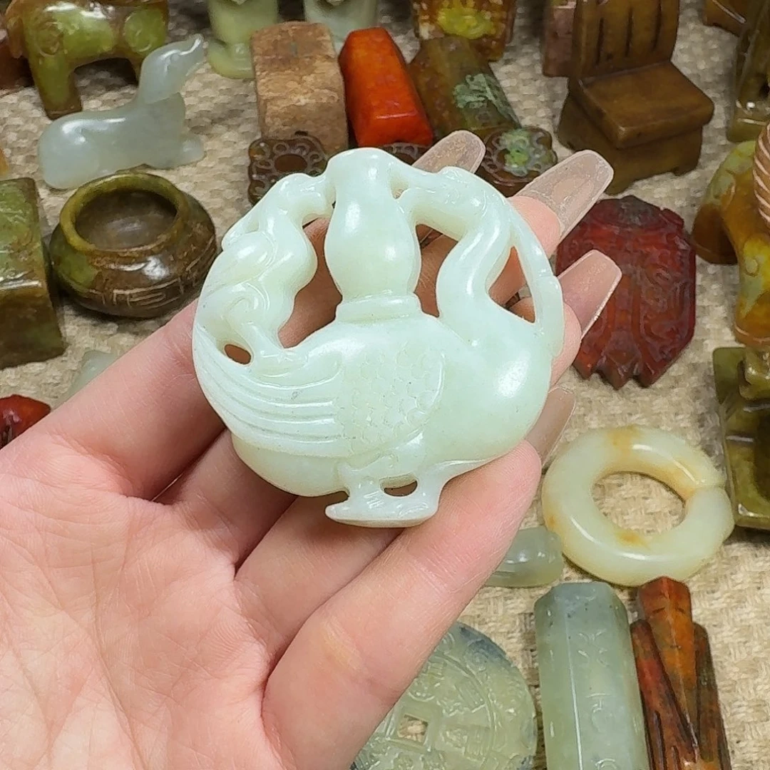 白玉菩提吊坠挂件