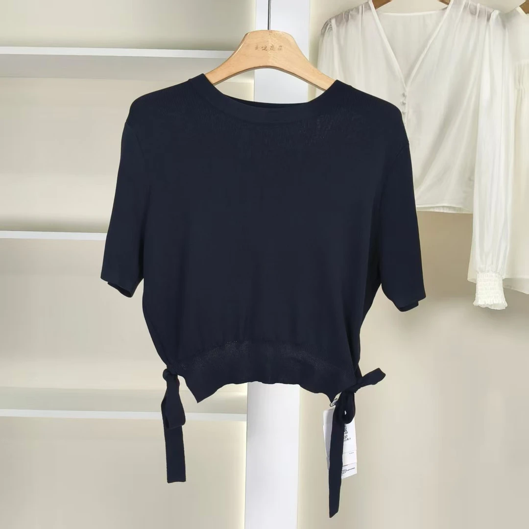 麦迪尚品【夕Y】50909421 纯色简约针织上衣夏季女装专柜撤柜