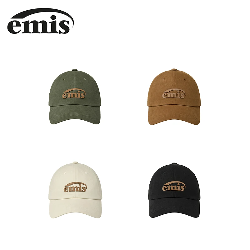emis帽子女新标牛津布棒球帽黑色鸭舌帽男新款防晒大头围【佳娴】