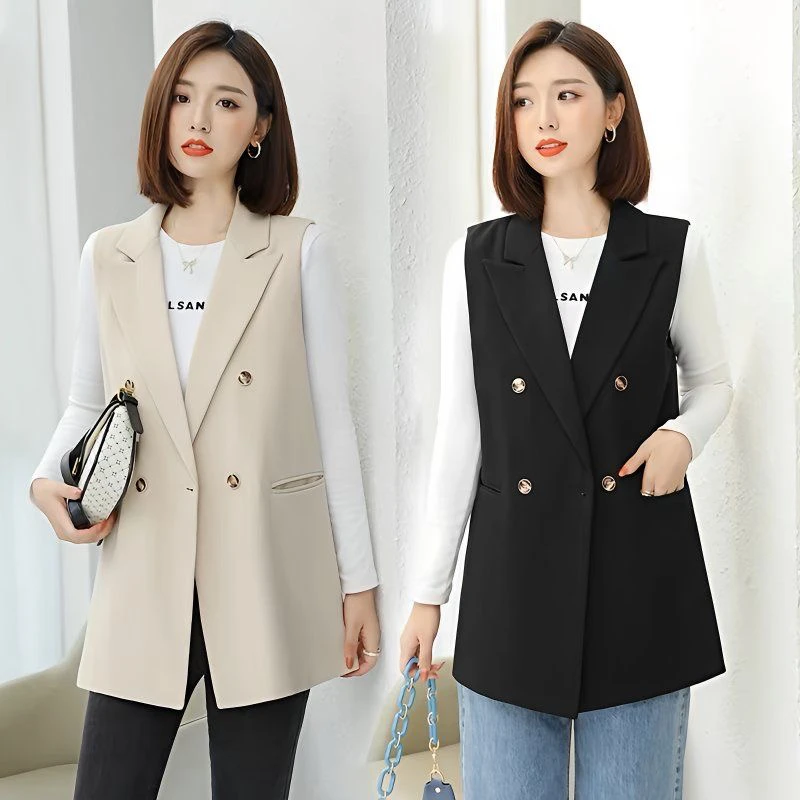 西装马甲春秋2025新款气质外套遮肉显瘦背心时尚洋气坎肩马夹