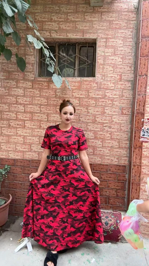 抹胸型背带款圆领潮流风连衣裙旗袍修身荡领小香风