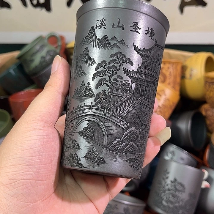 茶杯紫砂全手工紫砂主人杯