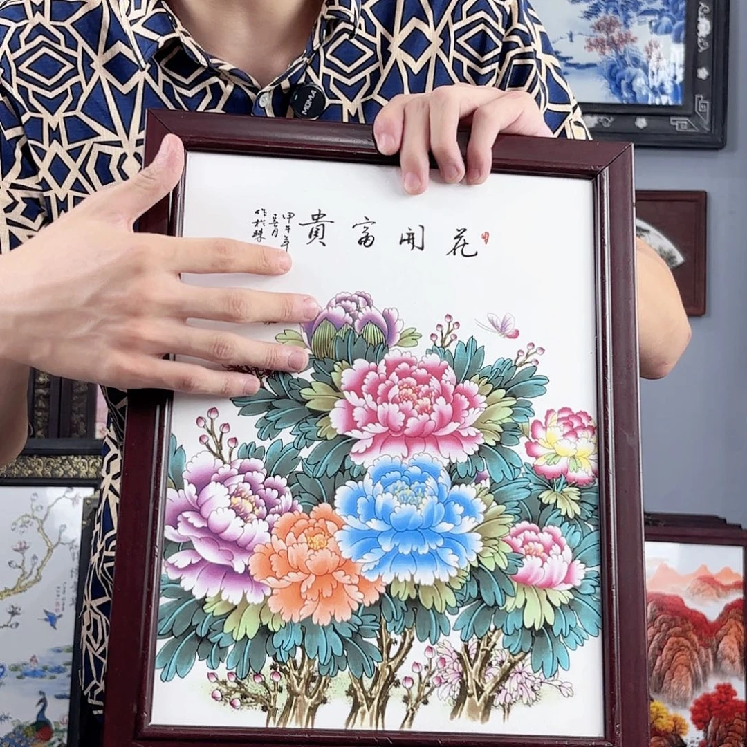 摆件景德镇陶瓷瓷板画