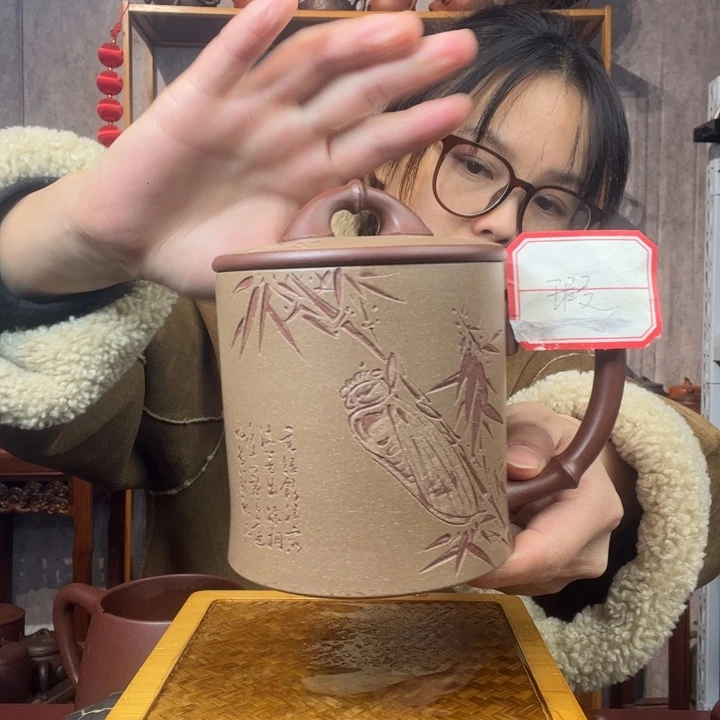 茶杯紫砂原矿紫砂杯