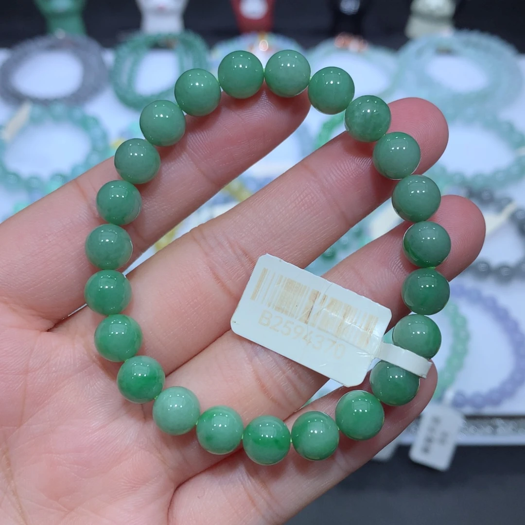 翡翠未镶嵌手串天然