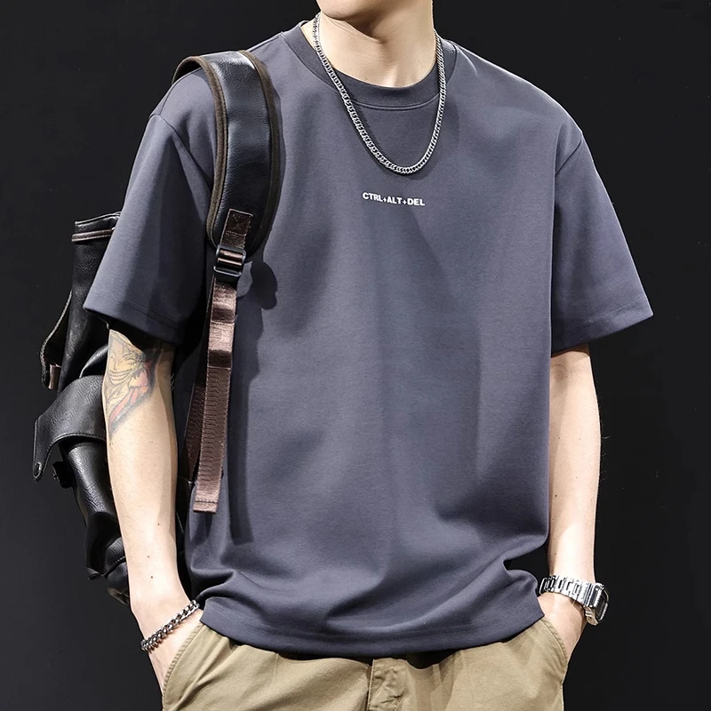 U&PURA美式潮牌短袖t恤男款夏新款高端宽松体恤时尚潮流百搭T恤