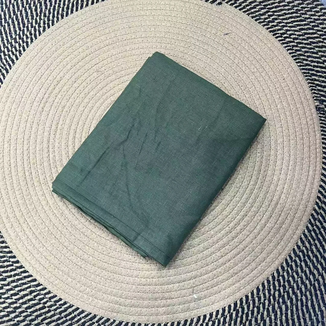 100纯亚麻 枕套  抑菌 透气 舒适纯色