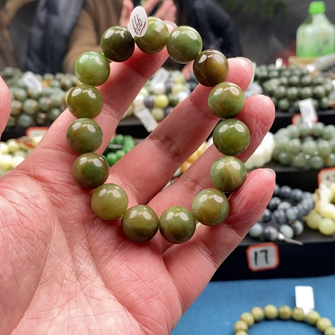 和田玉未镶嵌手链