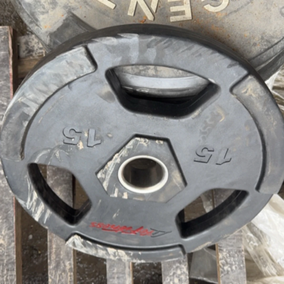 包胶杠铃片5-20纯商用一片100公斤