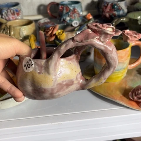 *****碗纯手工手捏咖啡杯餐盘