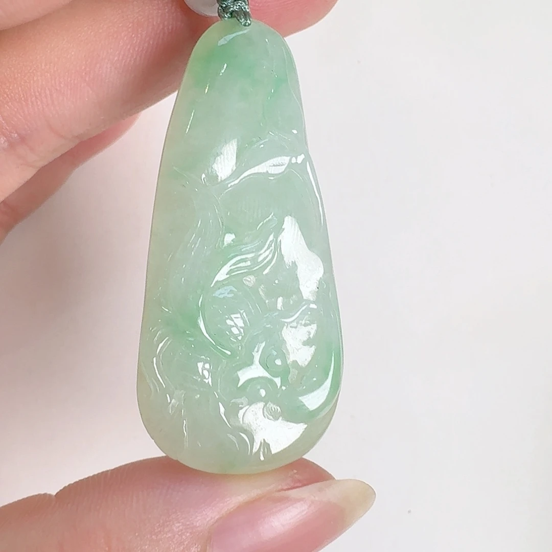 颈饰未镶嵌翡翠莲年有鱼