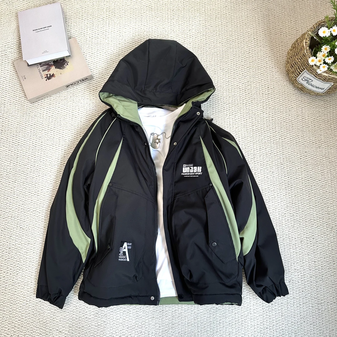 男童DEL防风外套拼接双面可穿3012