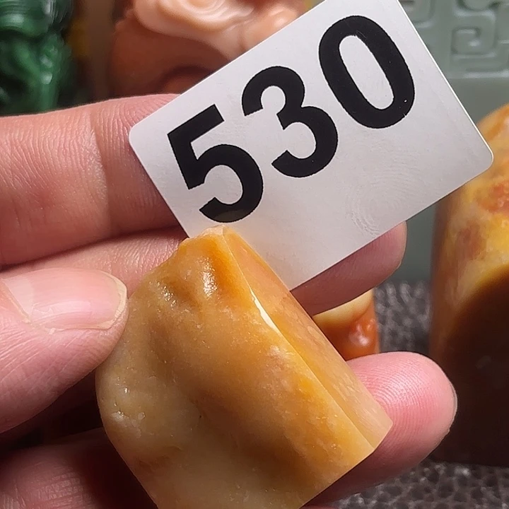 老挝石精美老挝田黄章