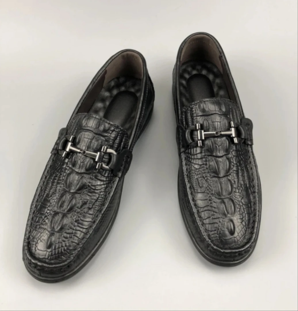 【真皮】男士新款豆豆鞋春季驾车鞋男皮鞋软底百搭时尚舒适懒人鞋