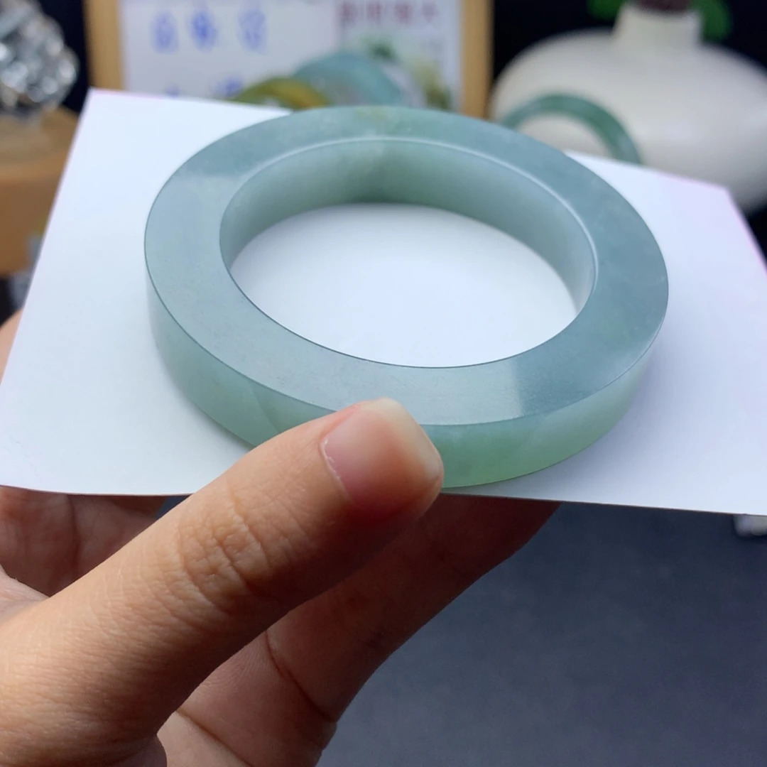 定制翡翠未镶嵌翡翠手镯48-52