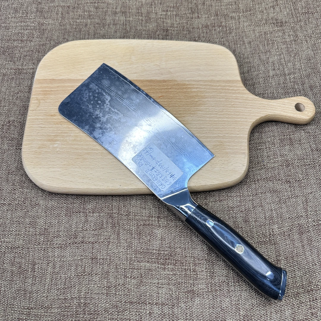 厨房大马士革砍骨刀花钉手柄厨房骨刀054