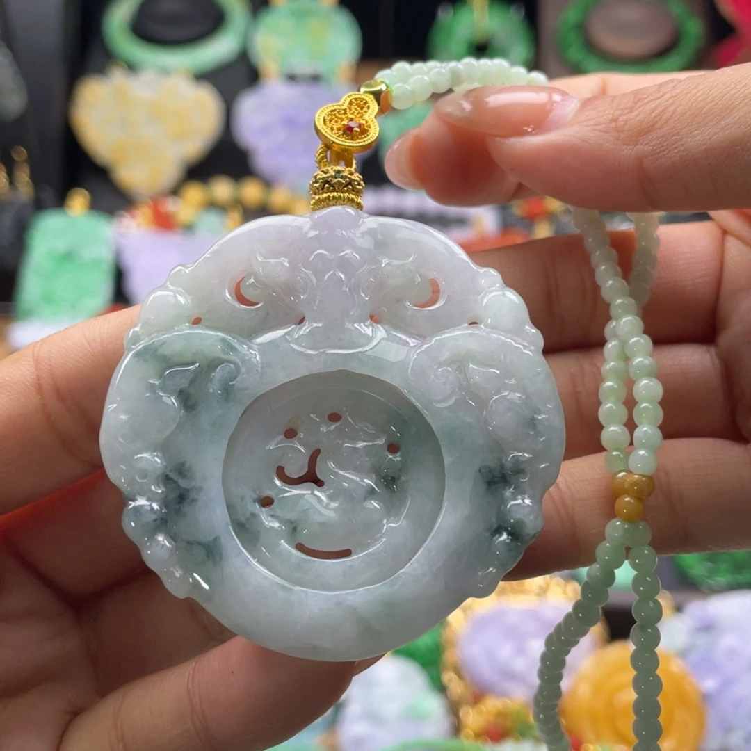 翡翠未镶嵌颈饰代编织