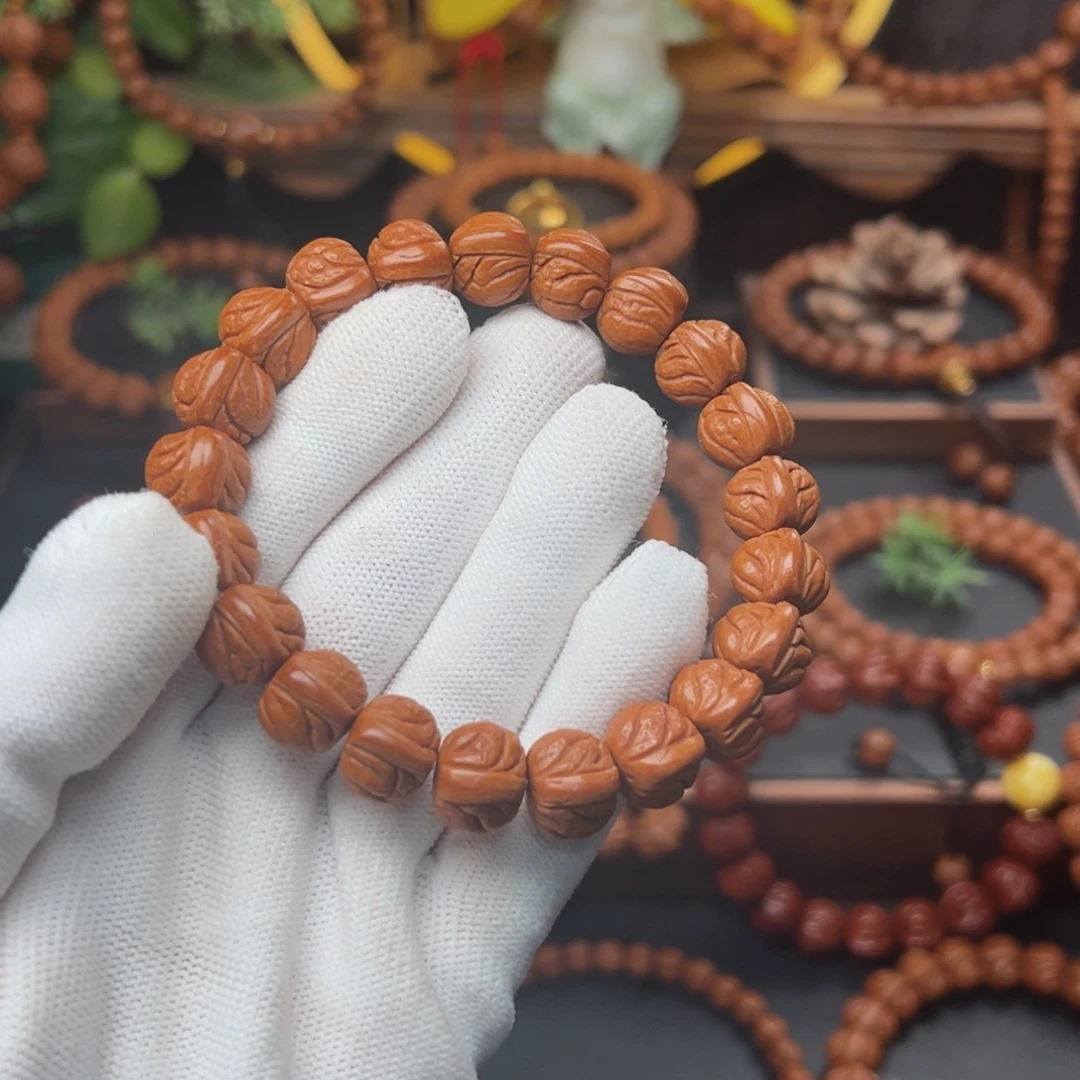 吊坠桃核1.2玉龙脊手串