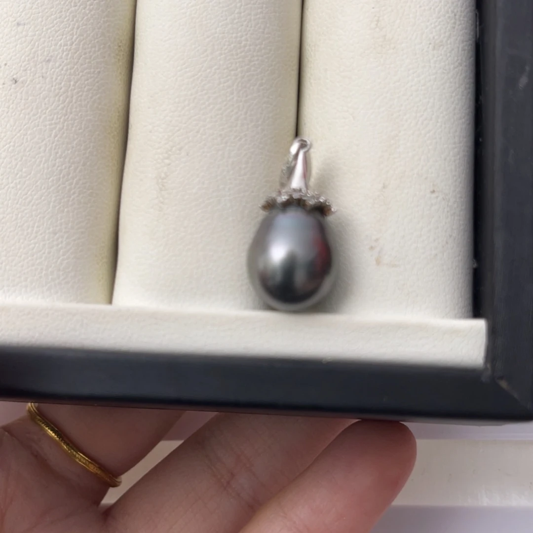 银S925镶嵌海水珍珠颈饰