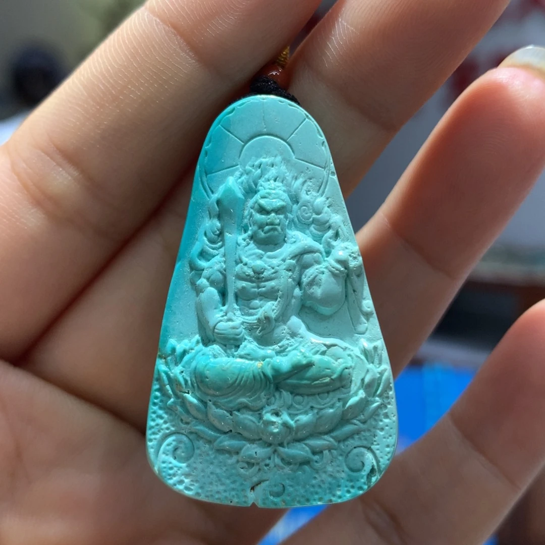 绿松石未镶嵌吊坠