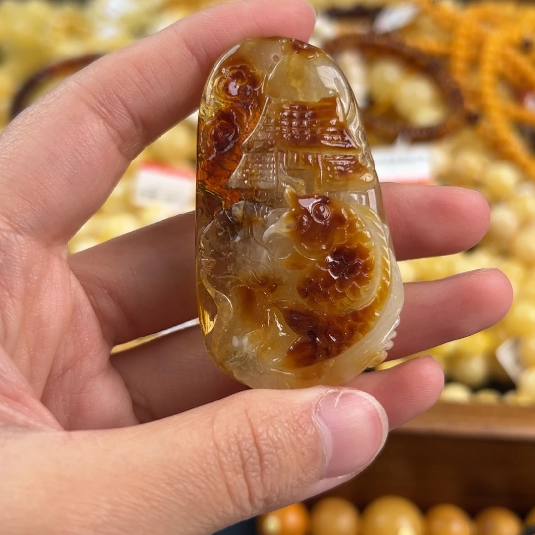 琥珀未镶嵌珠宝奇石