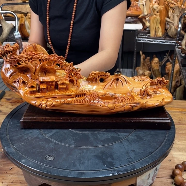 柏木（崖柏）山水倒流香送两盒香