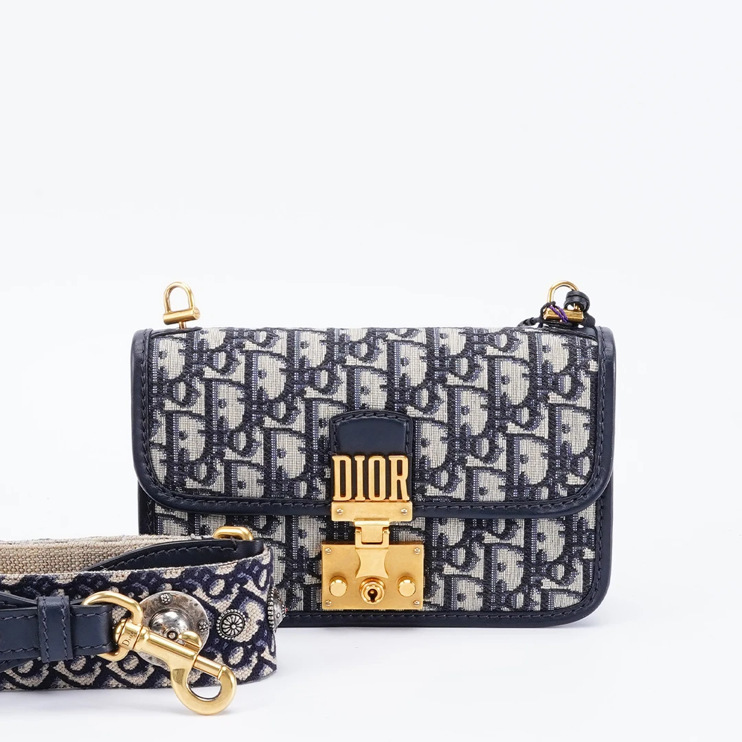 99新 DIOR/迪奥 98新【静文】addict邮差中号配重工肩带/BG22017882