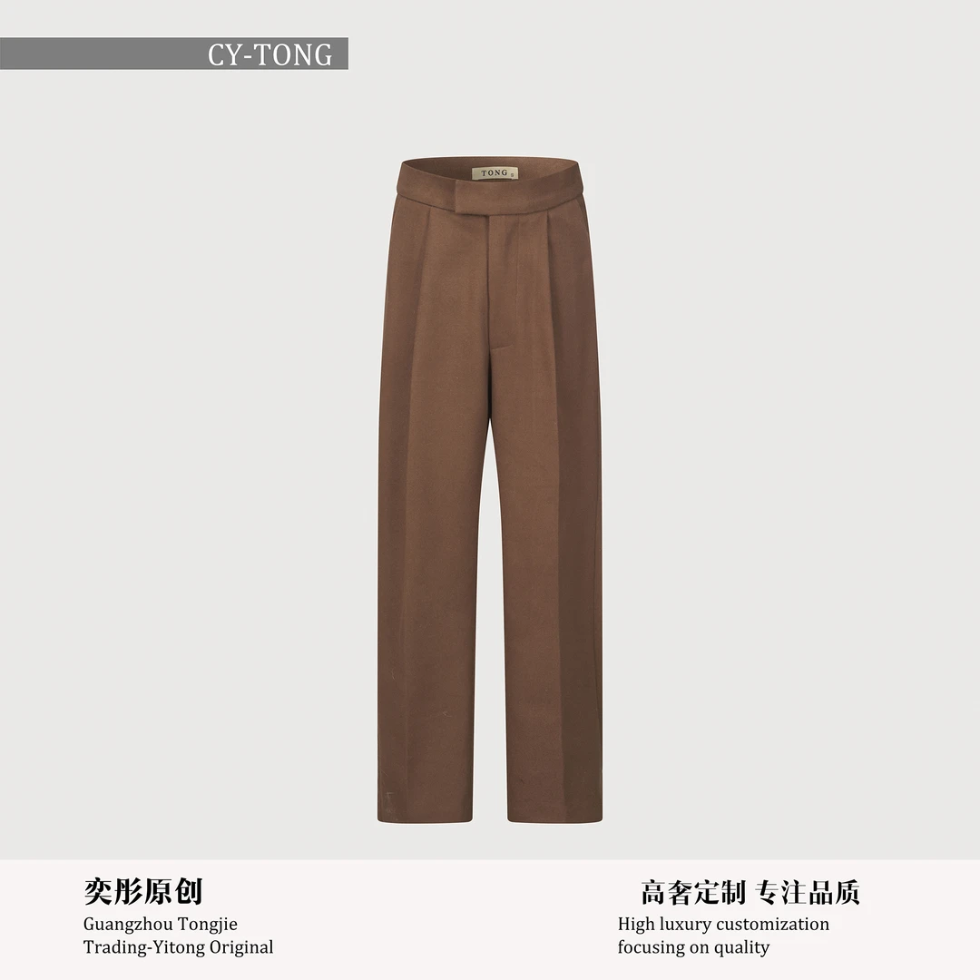 【彤姐原创】冬季修身优雅气质显瘦时尚设计师款裤子W24D268西裤