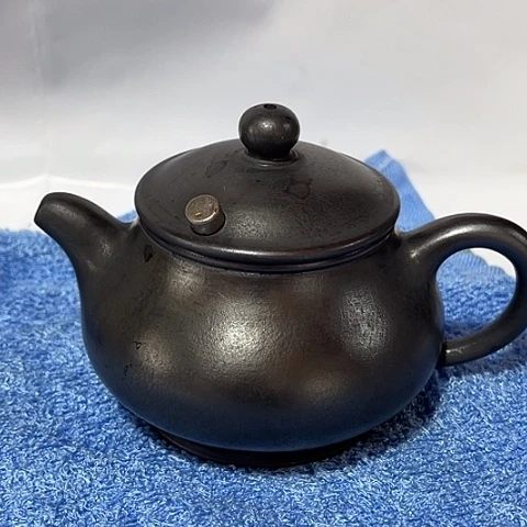 茶壶紫泥各****！宜兴紫砂潘壶天青铁壶
