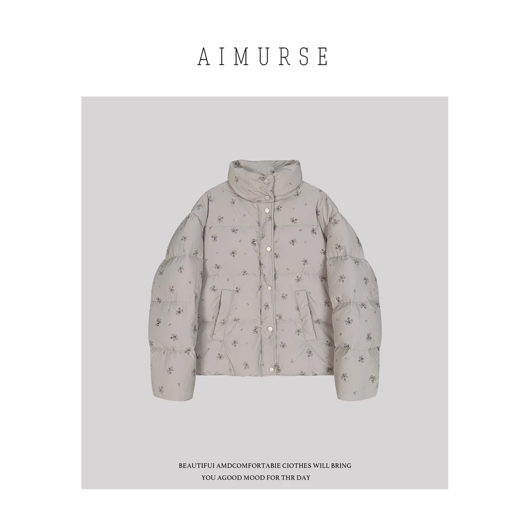 AIMURSE 【印花羽绒】小众设计师 冬季时髦保暖百搭羽绒服 AM70251