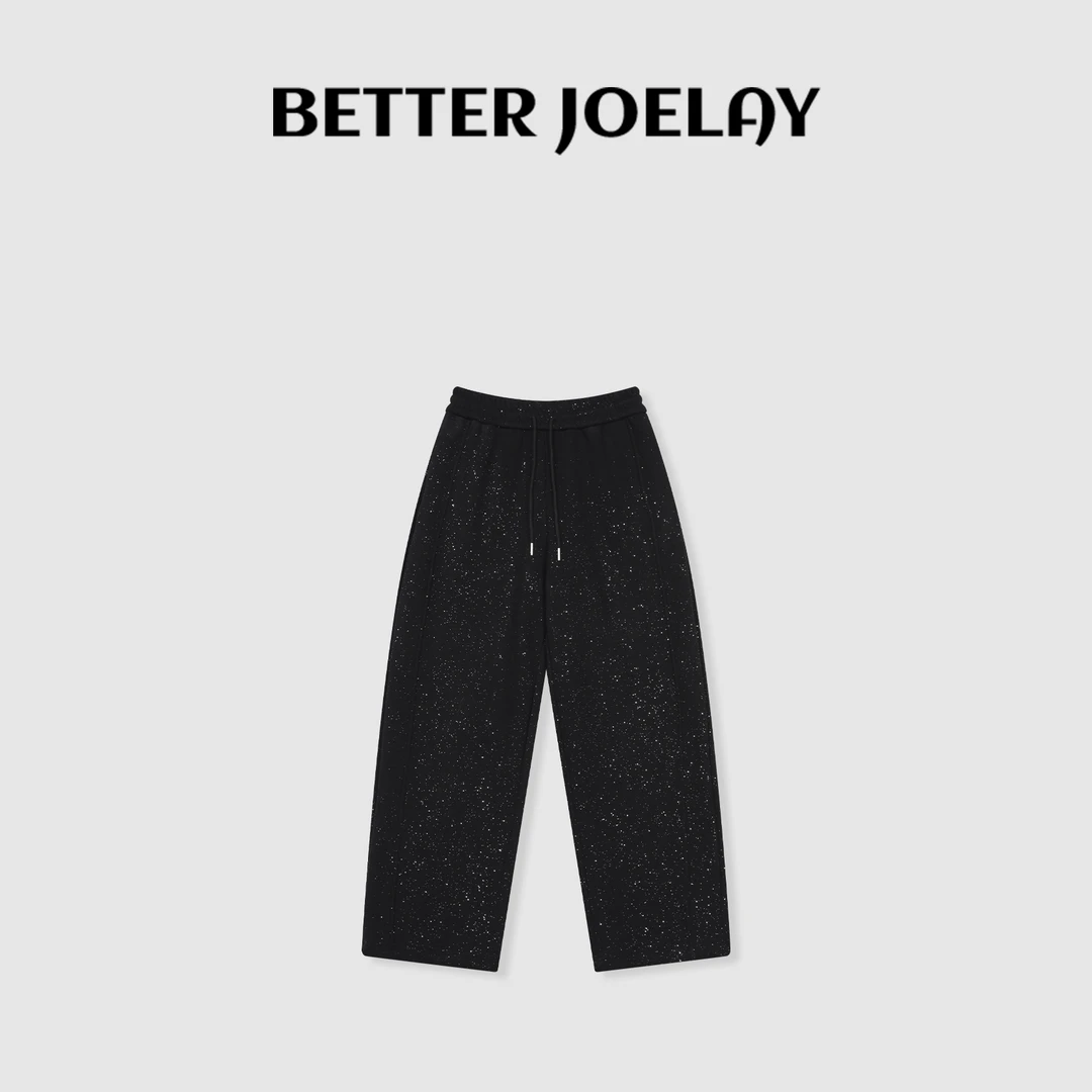 BETTER JOELAY-加绒【鎏金午夜】百搭宽松休闲运动裤慵懒风KKH2153
