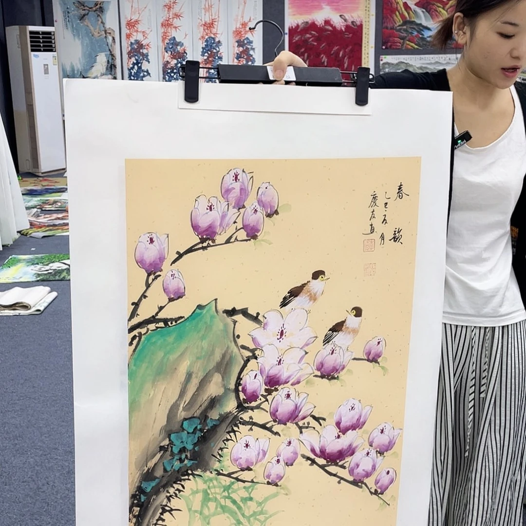 国画作品小姐姐放漏…