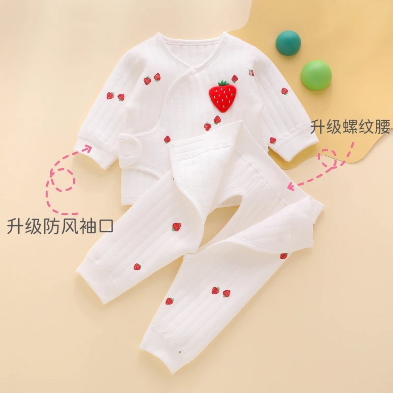 新生婴儿衣服秋装初生a类纯棉0一3个月6秋冬季52码和尚59保暖套装