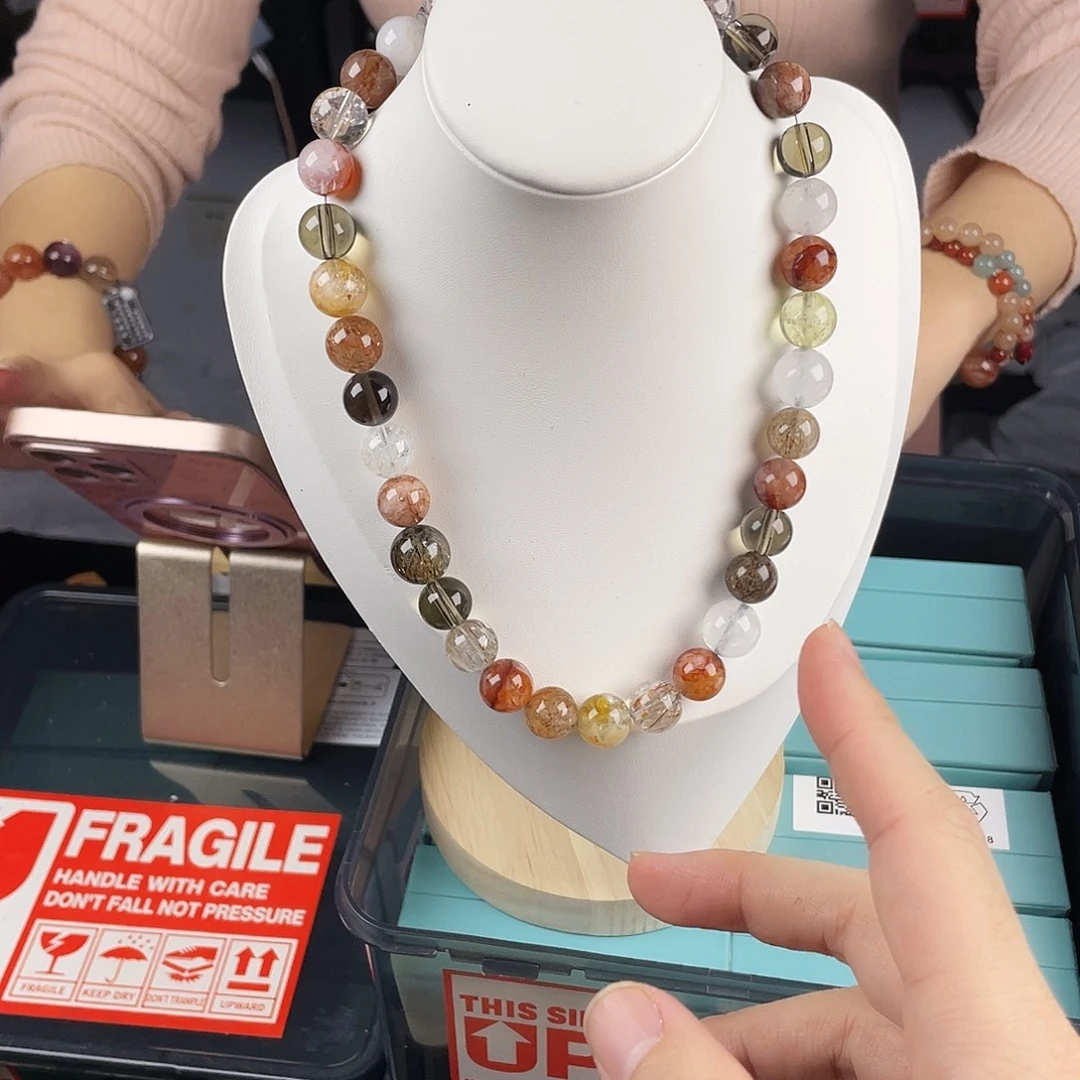 银S925镀金镶嵌手串水晶