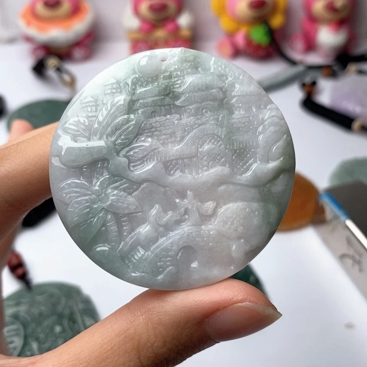翡翠未镶嵌颈饰翡翠