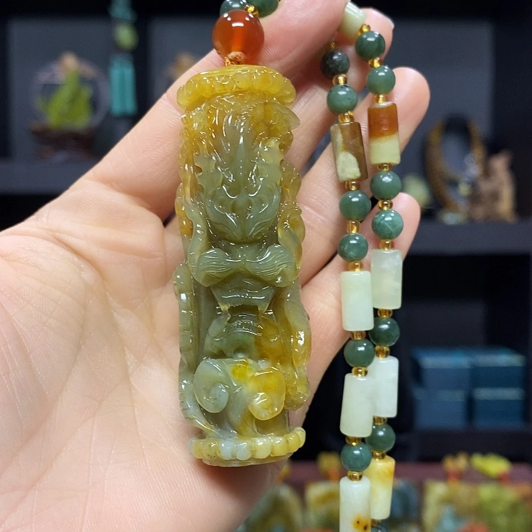 未镶嵌岫玉挂件吊坠