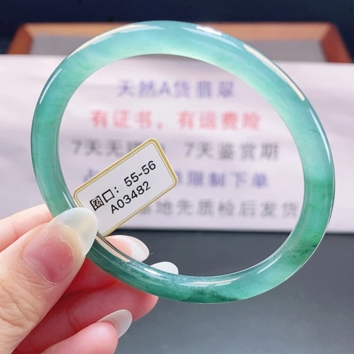 翡翠未镶嵌手镯翡翠手镯163