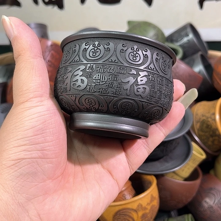 茶杯紫砂全手工紫砂主人杯