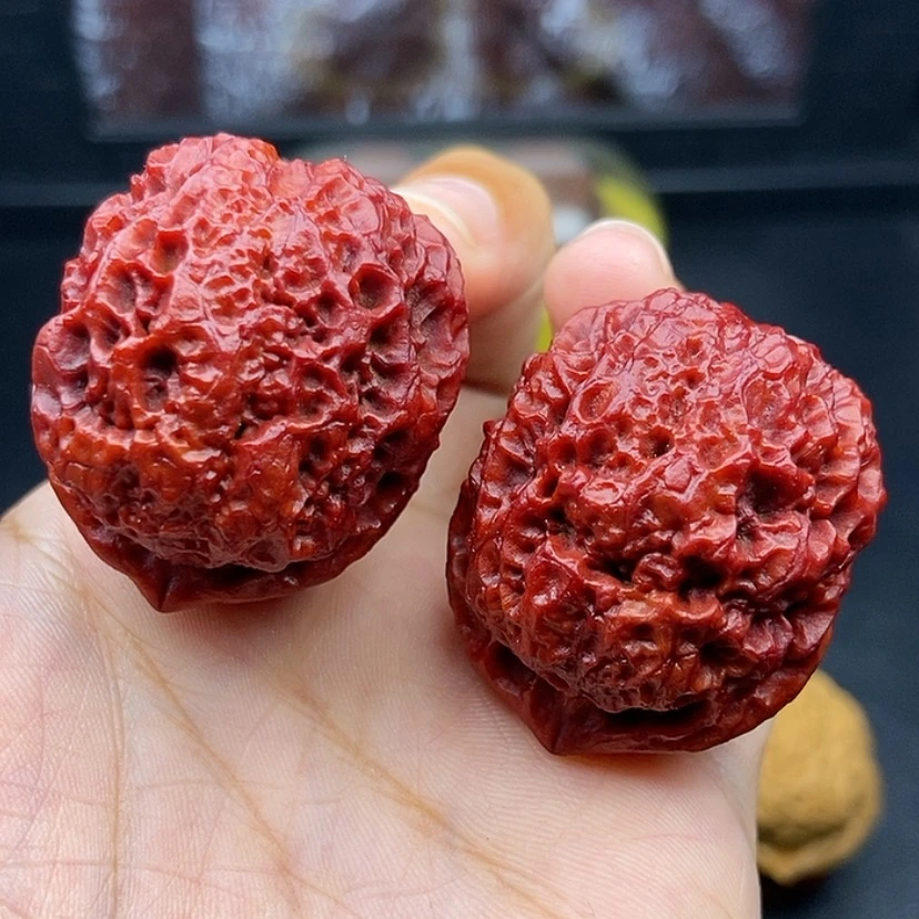 【闪购商品】把件文玩核桃37尺铁狮子球