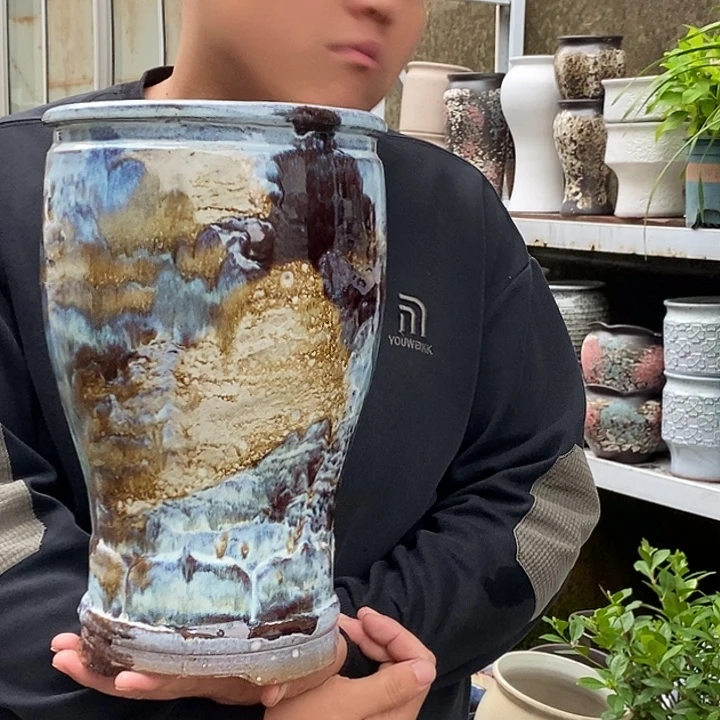 紫砂花盆口20高33福利