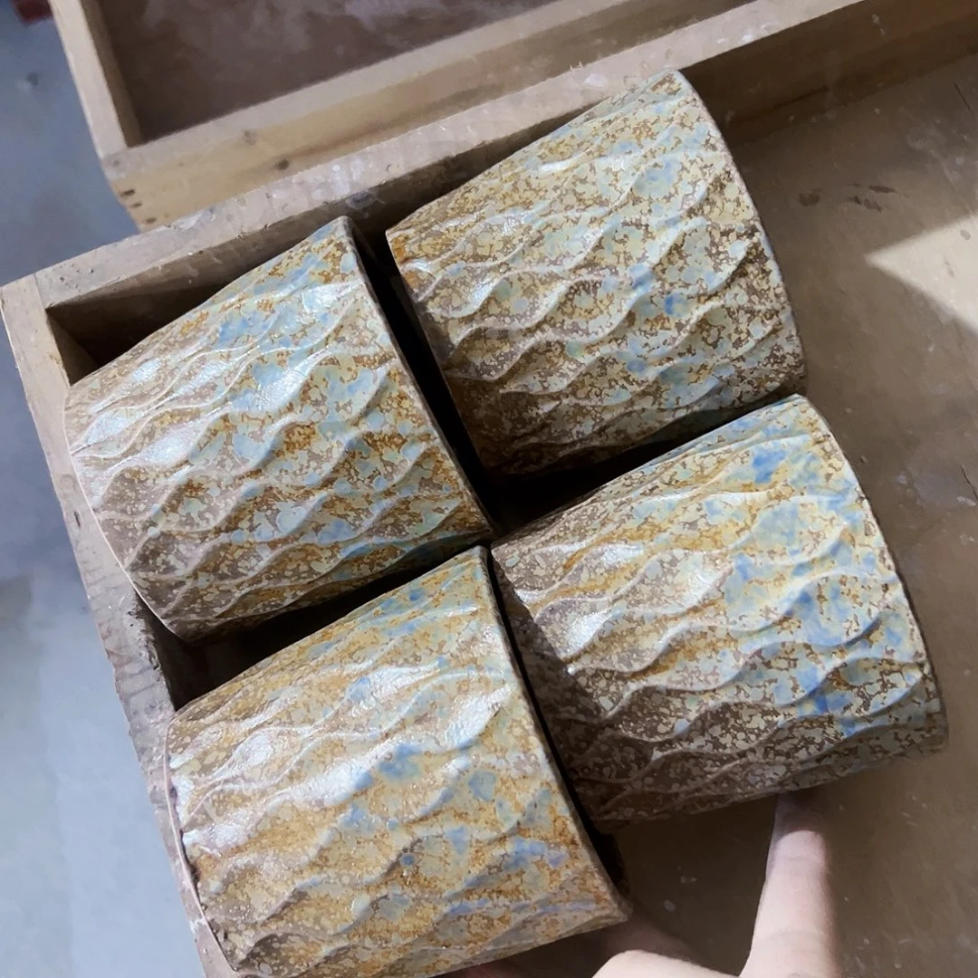 有孔外贸尾单陶瓷花盆凑单10米包邮