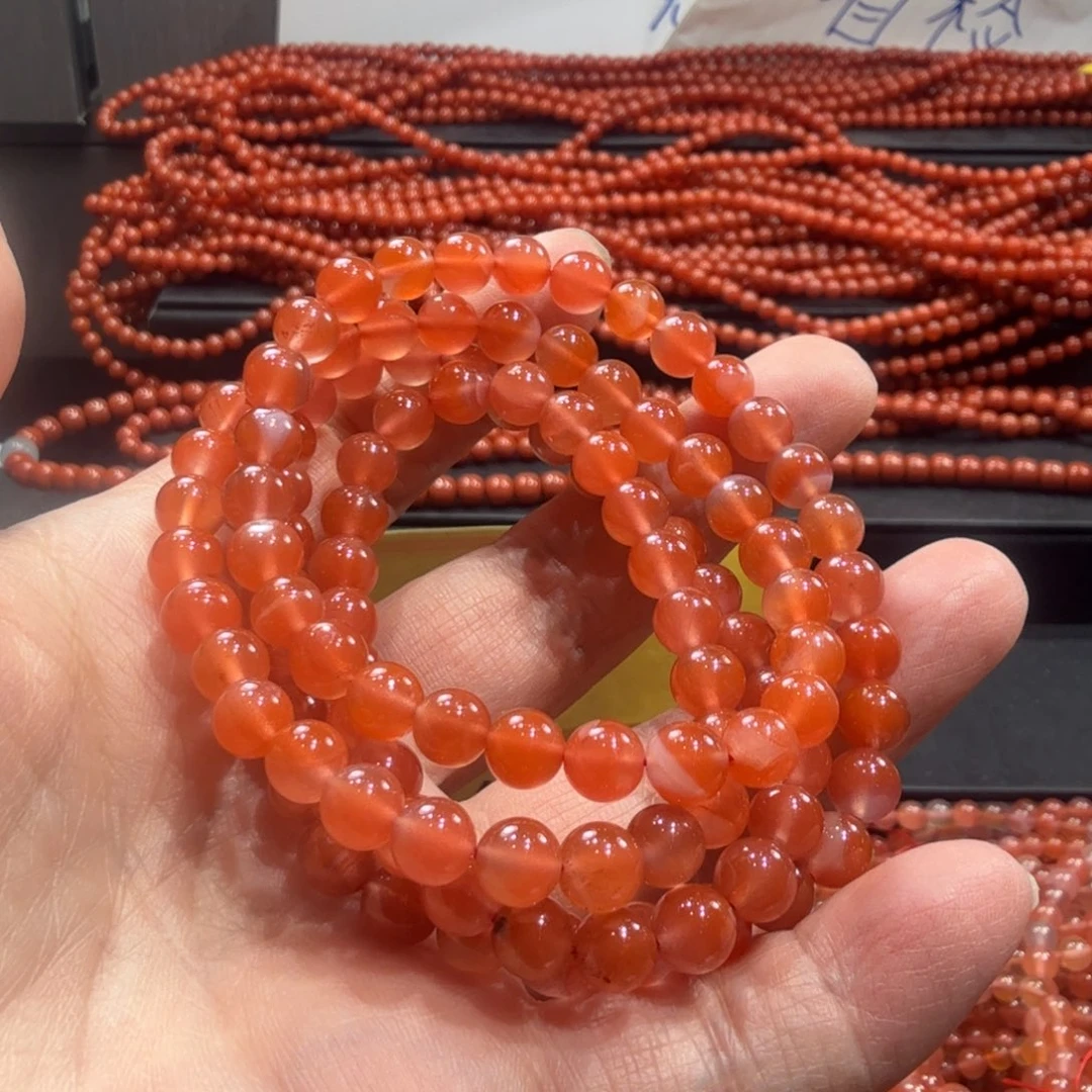 历***后南红玛瑙未镶嵌颈饰