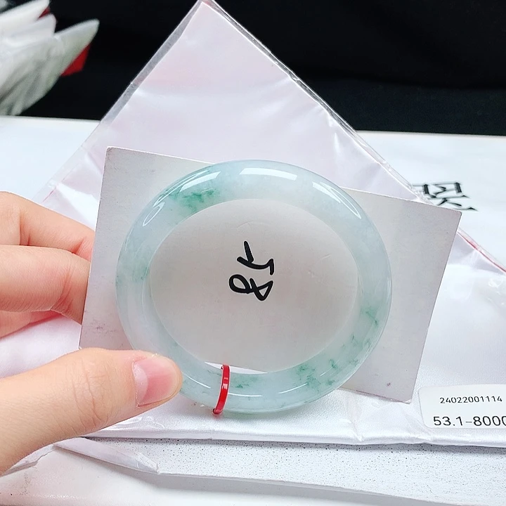 翡翠手镯未镶嵌缅甸天然a货手镯53