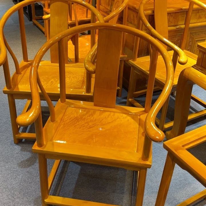 心***维成套家具乌木类圈椅6把