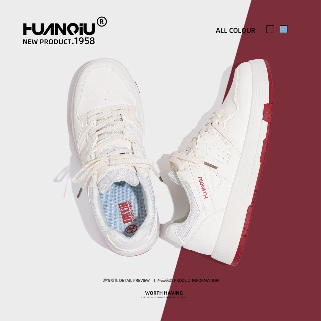 环球休闲厚底情侣小白鞋男款2025夏季新款百搭鞋子男韩版增高板鞋