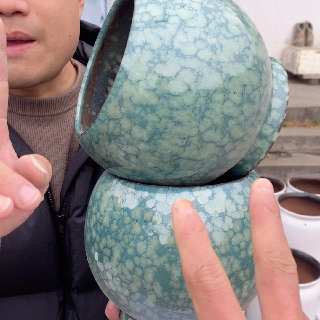 红陶杨杨花盆0212-1014